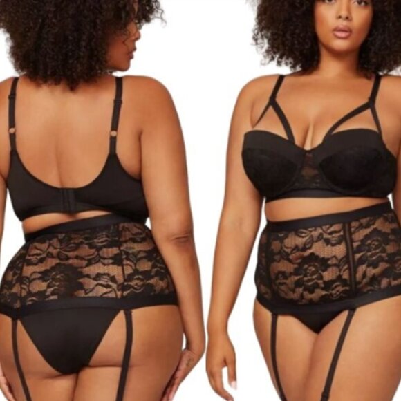 Fantasy Lingerie Monique Cage Sexy Is For Every Body Bra Black Plus Size 1X/2X - Picture 2 of 14